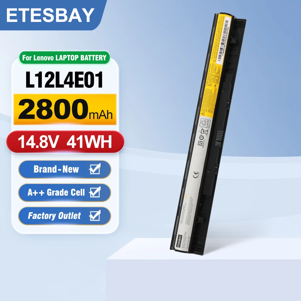 ETESBAY L12L4A02 L12S4E01 For Lenovo M30 G50 G500 G405S G500S Series Z40 L12L4E01 L12M4A02 L12M4E01 L12S4A02 41WH Laptop Battery
ETESBAY L12L4A02 L12S4E01 For Lenovo M30 G50 G500 G405S G500S Series Z40 L12L4E01 L12M4A02 L12M4E01 L12S4A02 41WH Laptop Battery