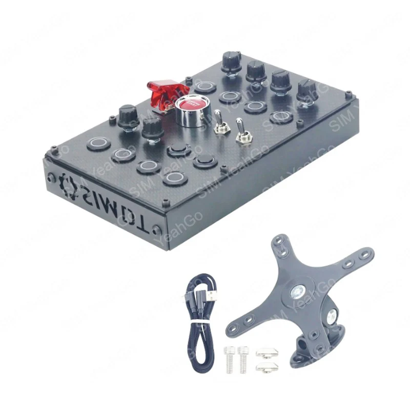 SIMDT Button Box SIM Racing Control Box Racing Simulator с панелью из углеродного волокна + алюминиевый задний корпус для еврогрузовиков
SIMDT Button Box SIM Racing Control Box Racing Simulator с панелью из углеродного волокна + алюминиевый задний корпус для еврогрузовиков