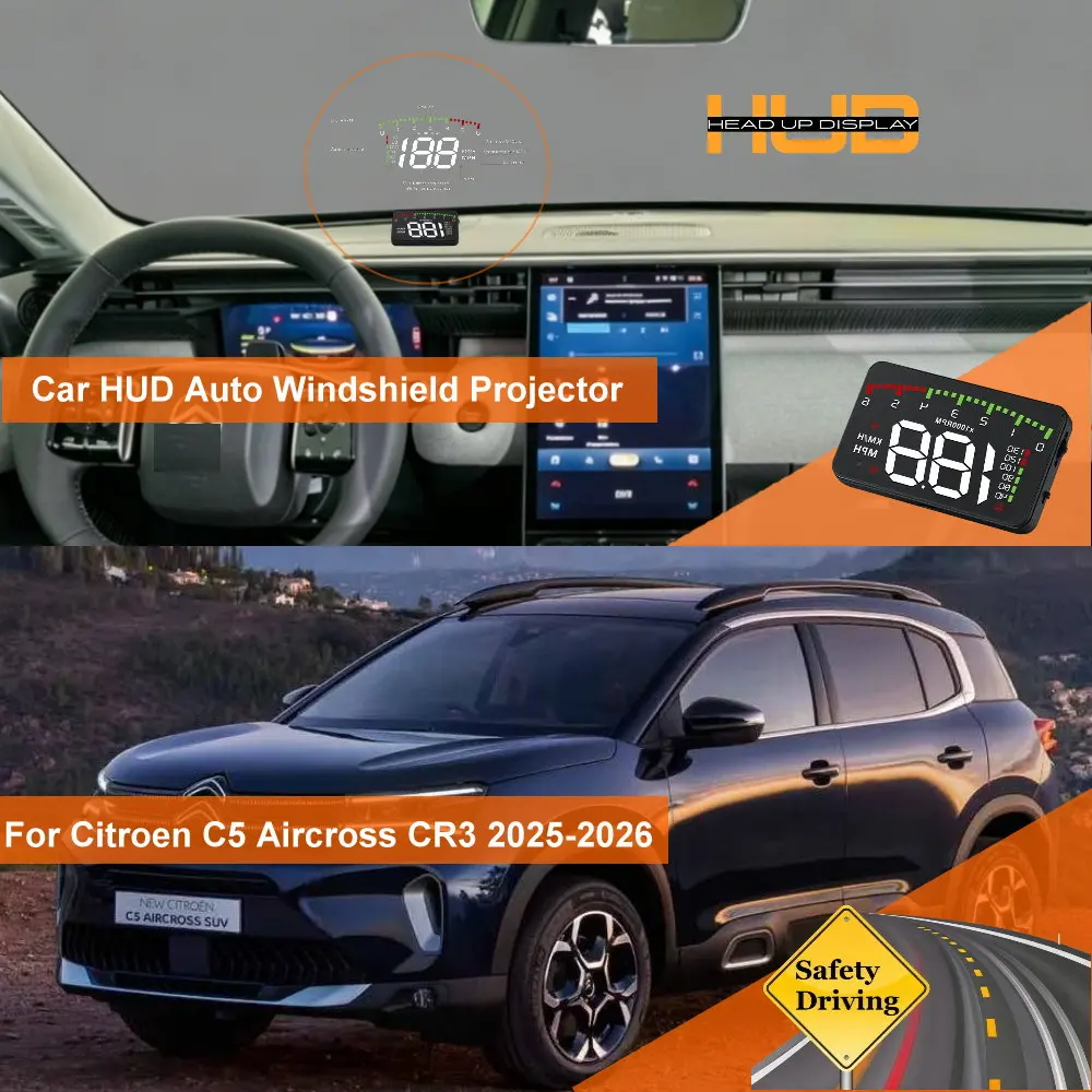 Car Head Up Display HUD For Citroen C5 X 2021-2026 Aircross C84 2017-2025 CR3 2025-2026 Auto Windshield Projector Accessories
Car Head Up Display HUD For Citroen C5 X 2021-2026 Aircross C84 2017-2025 CR3 2025-2026 Auto Windshield Projector Accessories