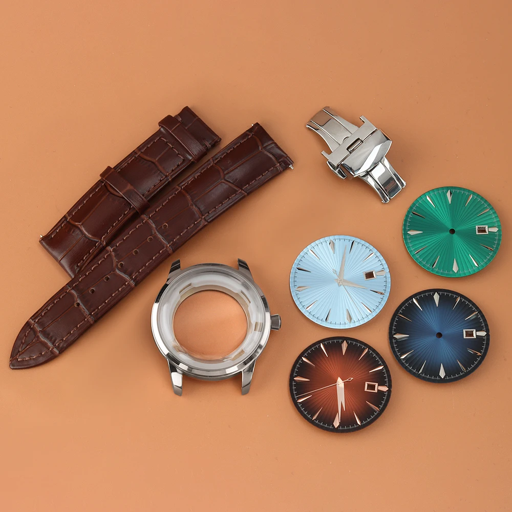 Sapphire Crystal 40mm Dive Watch Case Transparent Back 10bar Leather Strap Fit Cocktail NH35 NH36 NH38 Movement 35mm Dial Hands
Sapphire Crystal 40mm Dive Watch Case Transparent Back 10bar Leather Strap Fit Cocktail NH35 NH36 NH38 Movement 35mm Dial Hands