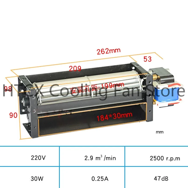 Brand New Original Cross Flow Fan Tangential Fan SHE60120 220V 30W 0.25A 262mm 98mm 90mm 199mm
Brand New Original Cross Flow Fan Tangential Fan SHE60120 220V 30W 0.25A 262mm 98mm 90mm 199mm