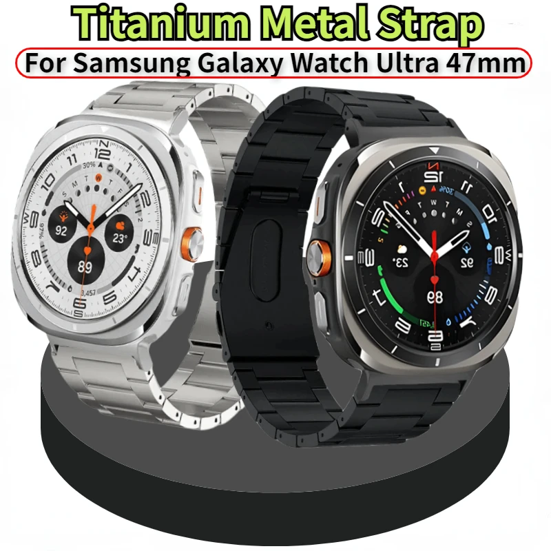 Титановый металлический ремешок для Samsung Galaxy Watch Ultra 47 мм, браслет из нержавеющей стали для Samsung Galaxy Watch Ultra, ремень 47 мм
Титановый металлический ремешок для Samsung Galaxy Watch Ultra 47 мм, браслет из нержавеющей стали для Samsung Galaxy Watch Ultra, ремень 47 мм