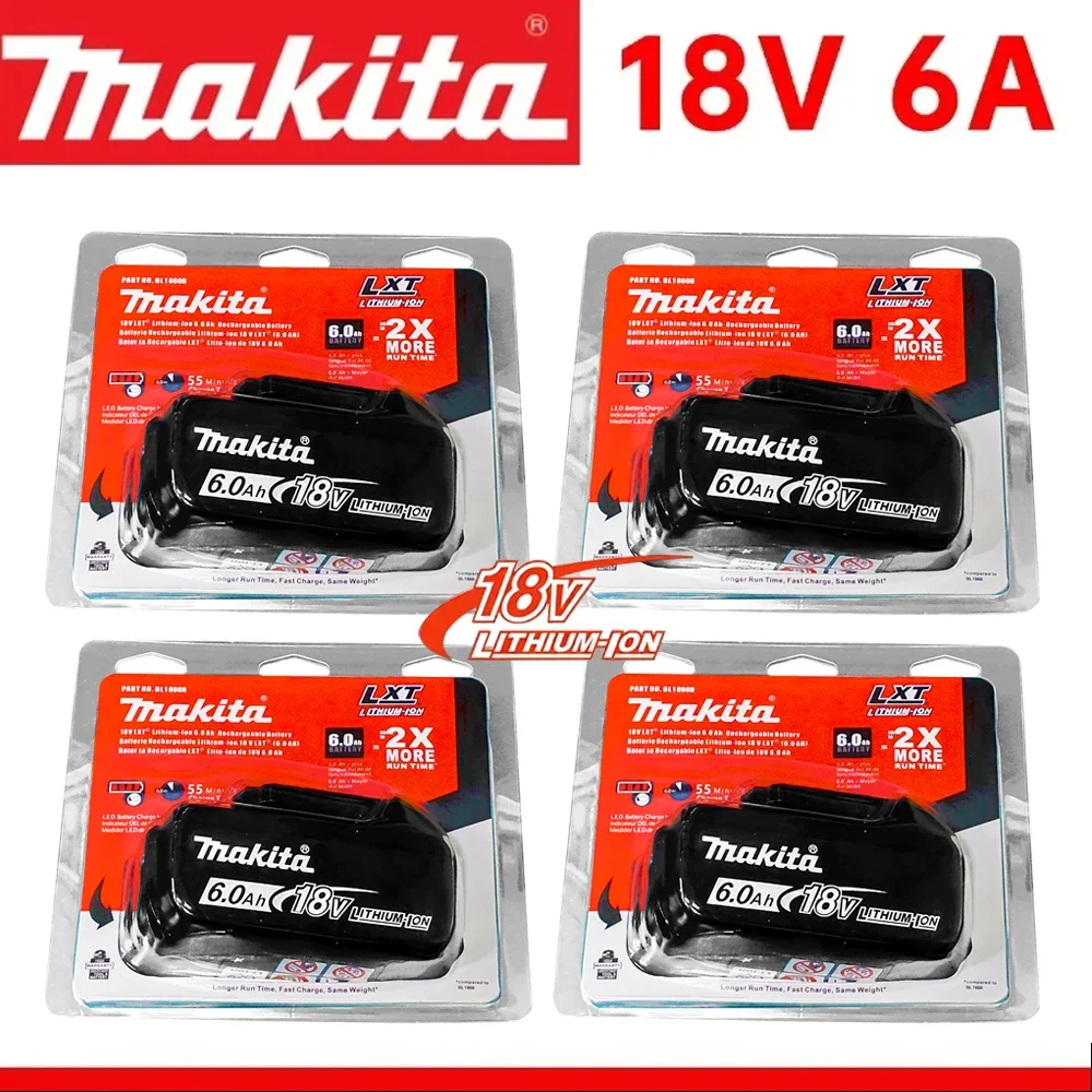 100% Original Makita 6Ah for Makita 18V Battery BL1840 BL1830B BL1850B BL1850 BL1860 BL1815 Replacement Lithium Battery
100% Original Makita 6Ah for Makita 18V Battery BL1840 BL1830B BL1850B BL1850 BL1860 BL1815 Replacement Lithium Battery