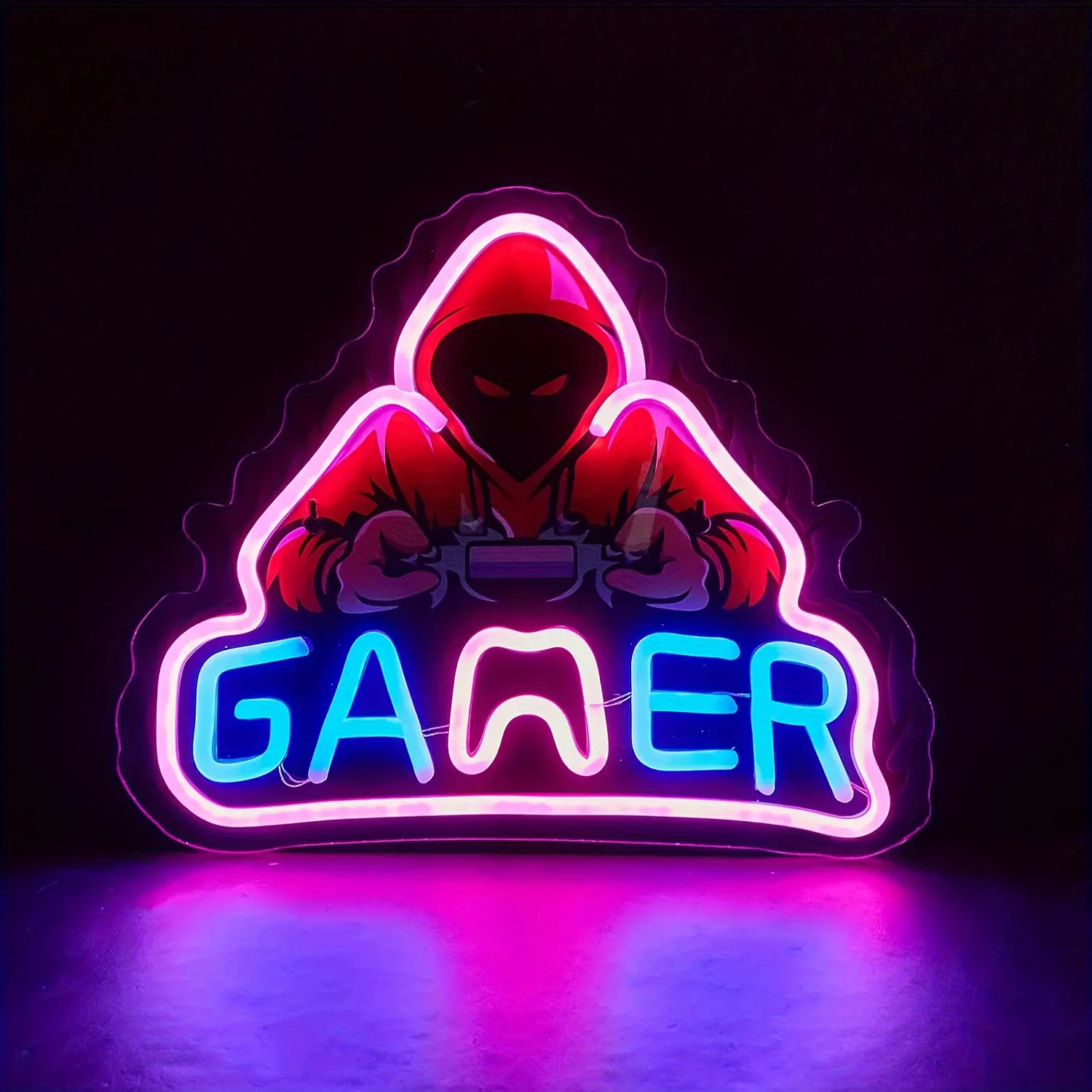 Gaming LED neon sign, UV panel with player background, adjustable brightness, suitable for gaming room gaming room decoration
Gaming LED neon sign, UV panel with player background, adjustable brightness, suitable for gaming room gaming room decoration