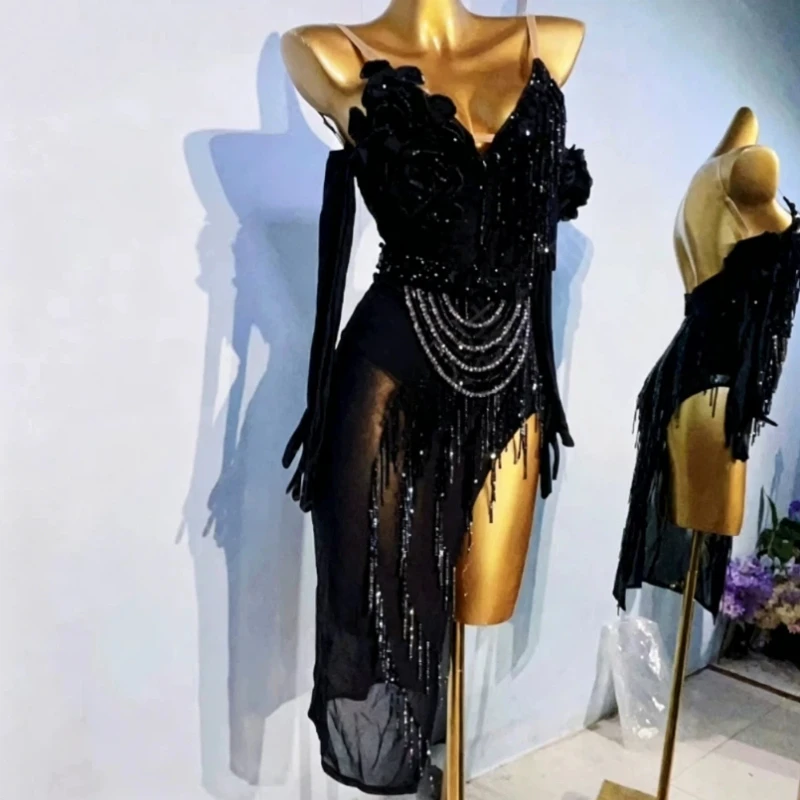 2026 New Latin Dance Dress Professional Competition Performance Flower Dress Dance Stage National Standard Art Examination Dress
2026 New Latin Dance Dress Professional Competition Performance Flower Dress Dance Stage National Standard Art Examination Dress