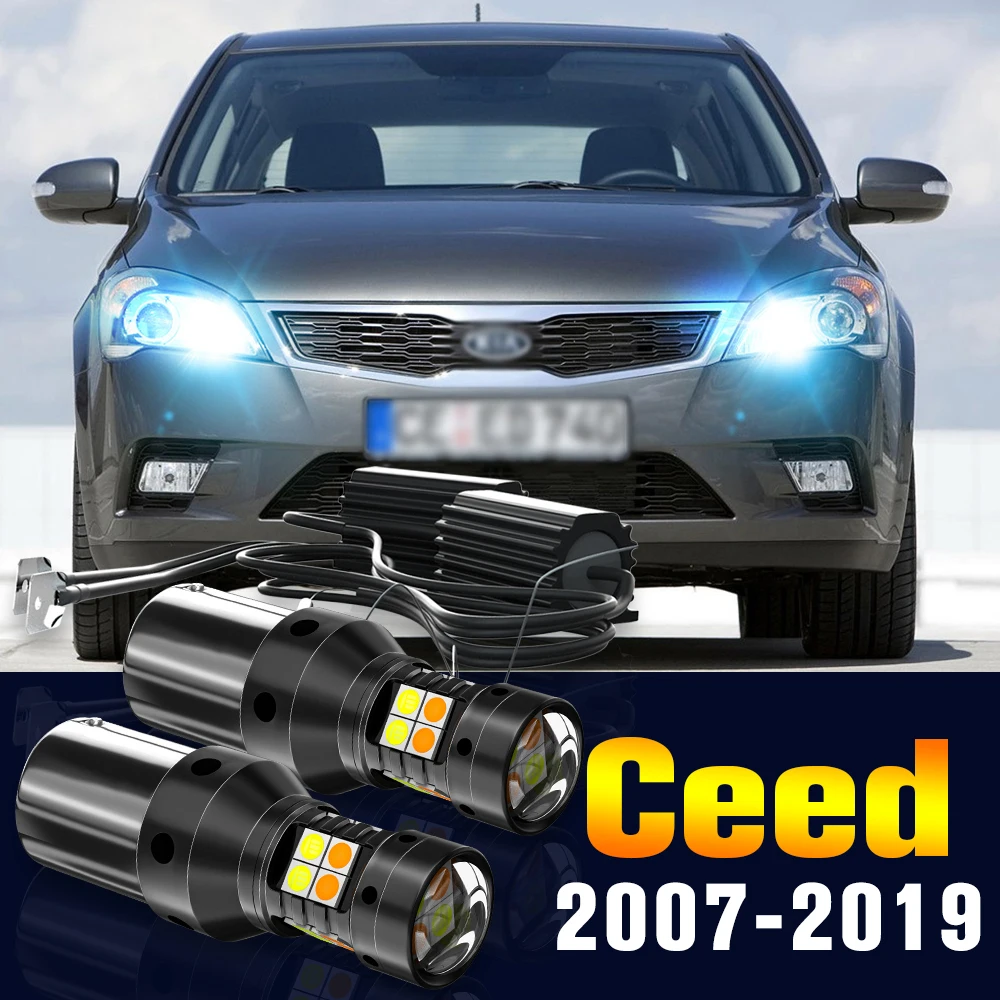 2pcs LED Dual Mode Turn Signal+Daytime Running Light DRL Lamp For Kia Ceed 2007-2019 2010 2011 2012 2013 2014 2015 Accessories
2pcs LED Dual Mode Turn Signal+Daytime Running Light DRL Lamp For Kia Ceed 2007-2019 2010 2011 2012 2013 2014 2015 Accessories