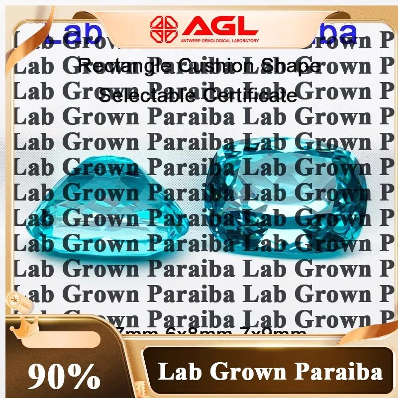 Par-Lab Grown Paraiba Rectangle Cushion Shape VVS1 Gemstone Charms Beads for DIY Jewelry Making Materials Selectable AGL Certifi
Par-Lab Grown Paraiba Rectangle Cushion Shape VVS1 Gemstone Charms Beads for DIY Jewelry Making Materials Selectable AGL Certifi