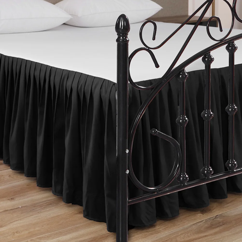 Ruffled Polyester Cotton Hidden Zipper Dust Ruffle Bedding Skirt Home Decoration Bedroom Decor Bouffancy Black
Ruffled Polyester Cotton Hidden Zipper Dust Ruffle Bedding Skirt Home Decoration Bedroom Decor Bouffancy Black