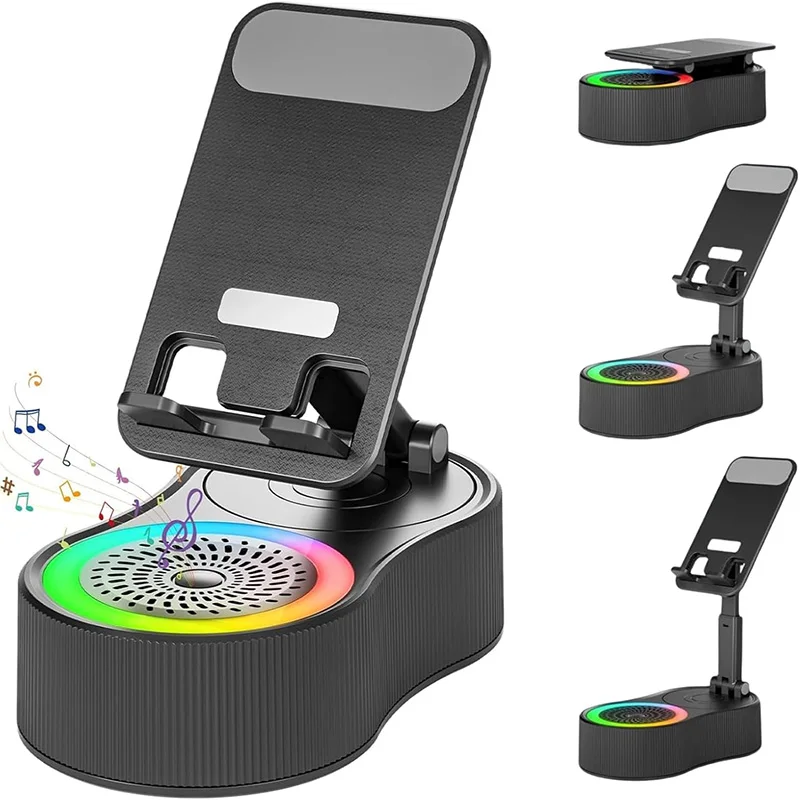 Подставка для мобильного телефона с беспроводным Bluetooth-динамиком, противоскользящее основание, идеально подходит для дома и улицы, для стола, совместимая с iPhone/ipad
Подставка для мобильного телефона с беспроводным Bluetooth-динамиком, противоскользящее основание, идеально подходит для дома и улицы, для стола, совместимая с iPhone/ipad