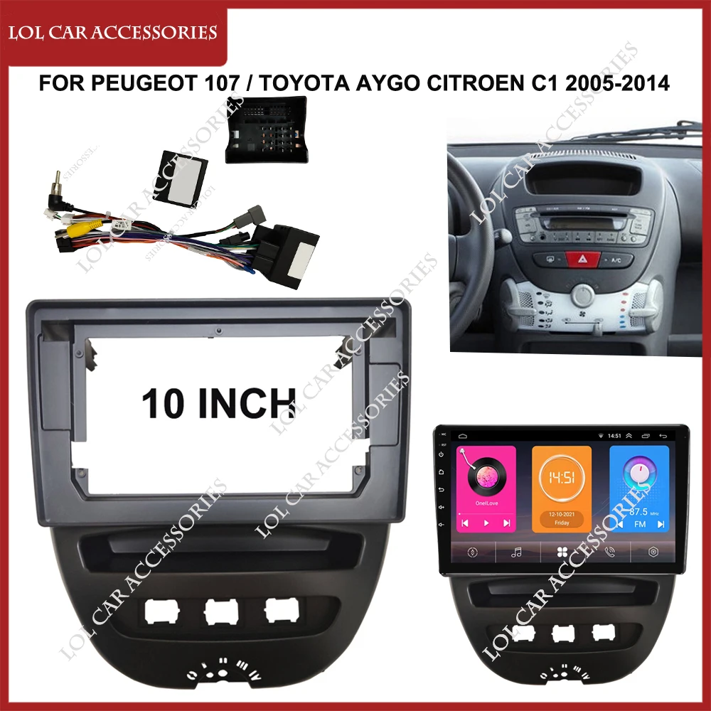 For Peugeot 107 / TOYOTA Aygo CITROEN C1 2005-2014 Car Radio Android Stereo MP5 Player 2 Din Head Unit Fascia Dash Frame Cover
For Peugeot 107 / TOYOTA Aygo CITROEN C1 2005-2014 Car Radio Android Stereo MP5 Player 2 Din Head Unit Fascia Dash Frame Cover