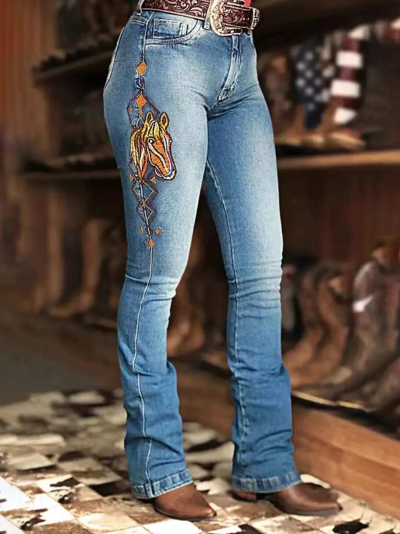 Women Jeans New Embroidered 2025 Jeans, Women's Fashion High Waist Micro Pull Up Pants New Chinese Jeans w1181
Women Jeans New Embroidered 2025 Jeans, Women's Fashion High Waist Micro Pull Up Pants New Chinese Jeans w1181