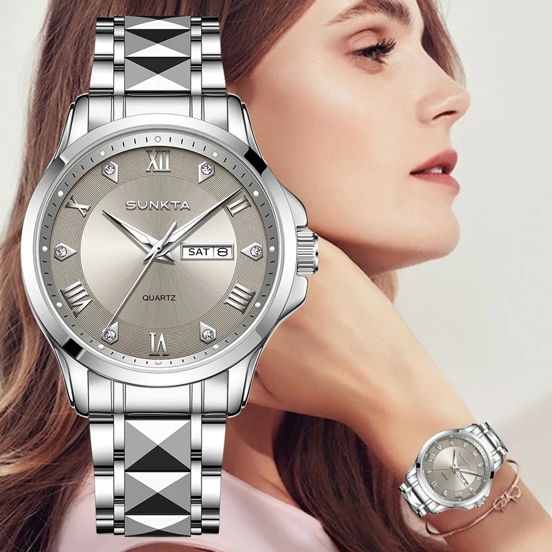 SUNKTA Business Women Watch Weekly Calendar Quartz Clock Luminous Waterproof Gift Ladies Elegant Watch for Women reloj de mujer
SUNKTA Business Women Watch Weekly Calendar Quartz Clock Luminous Waterproof Gift Ladies Elegant Watch for Women reloj de mujer