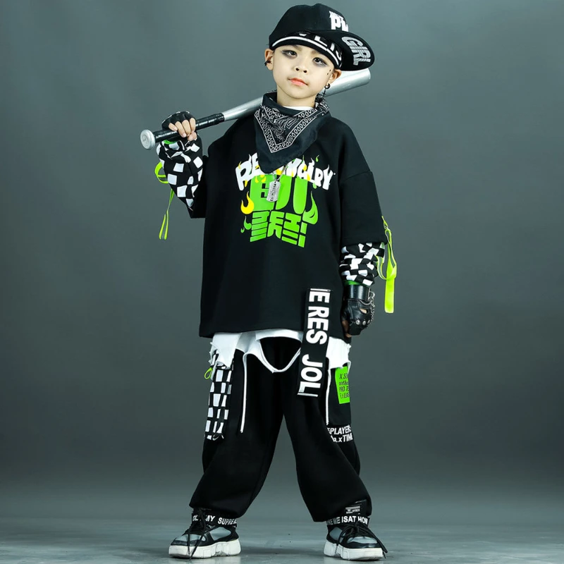 Boys Streetwear Hip Hop Loose Sport Top Black Pants Clothes Sets Girls K-pop Children Street Dance Costumes Teenager Tracksuit
Boys Streetwear Hip Hop Loose Sport Top Black Pants Clothes Sets Girls K-pop Children Street Dance Costumes Teenager Tracksuit