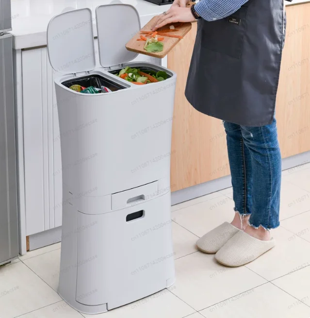 Large Double Compartment Dry and Wet Garbage Bin, Kitchen Step with Lid Garbage Bin
Large Double Compartment Dry and Wet Garbage Bin, Kitchen Step with Lid Garbage Bin