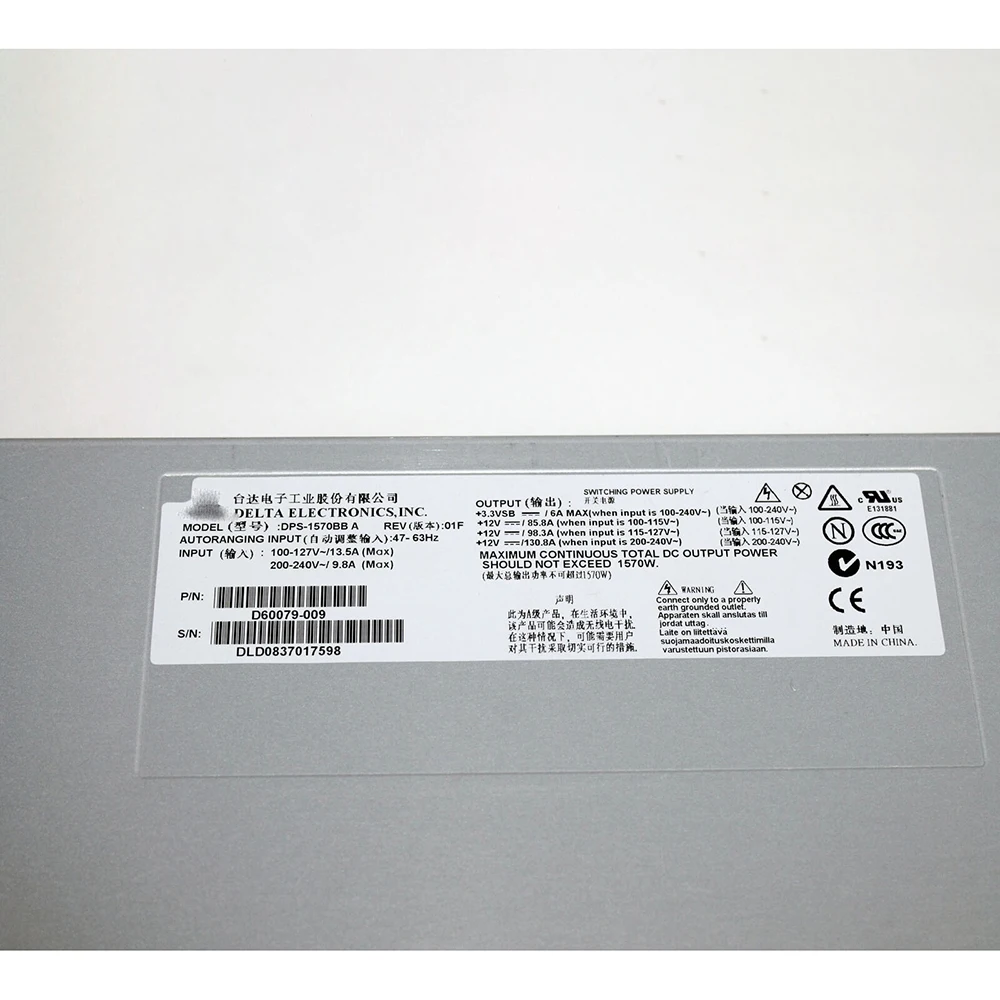 Для серверного блока питания для Lenovo R630 G7 DPS-1570BB A S7000FC4UR 1570 Вт, тест перед отправкой
Для серверного блока питания для Lenovo R630 G7 DPS-1570BB A S7000FC4UR 1570 Вт, тест перед отправкой