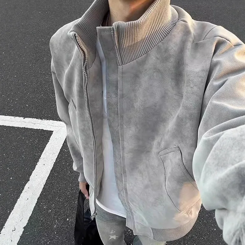 American Retro Men's Jaet Cleanfit Marble Pattern Leather Coat Bla Spring Autumn Feel Thin Long Sve Stand Collar
American Retro Men's Jaet Cleanfit Marble Pattern Leather Coat Bla Spring Autumn Feel Thin Long Sve Stand Collar