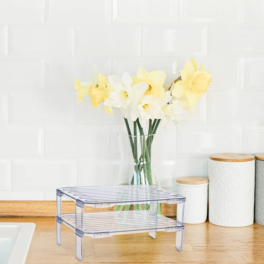 2Pcs Stackable Kitchen Storage Rack Organizer Shelf for Bowls Plates Refrigerator Storage Rack Fridge Organizer Shelf
2Pcs Stackable Kitchen Storage Rack Organizer Shelf for Bowls Plates Refrigerator Storage Rack Fridge Organizer Shelf