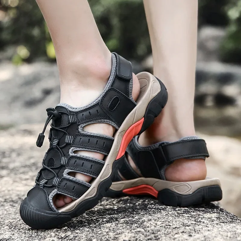 New Men's Sandals Soft Genuine Leather Sandals Shoes Men Large Size Outdoor Summer Shoes Comfort Beach Roman Sandals Men Shoes
New Men's Sandals Soft Genuine Leather Sandals Shoes Men Large Size Outdoor Summer Shoes Comfort Beach Roman Sandals Men Shoes
