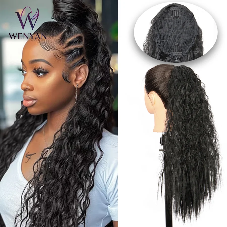 22Inch Synthetic Long Kinky Curly Ponytail Hair Extension Drawstring Wrapped Clip in Hair Black Hairpiecefor Women
22Inch Synthetic Long Kinky Curly Ponytail Hair Extension Drawstring Wrapped Clip in Hair Black Hairpiecefor Women