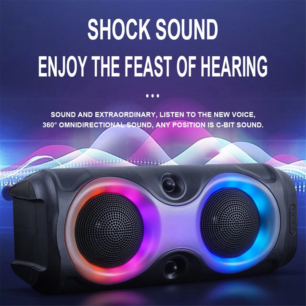 Bluetooth Speaker Bluetooth Speaker Wireless Home Theater Outdoor Sound Column Portable Subwoofer Speaker with RGB FM/AUX
Bluetooth Speaker Bluetooth Speaker Wireless Home Theater Outdoor Sound Column Portable Subwoofer Speaker with RGB FM/AUX