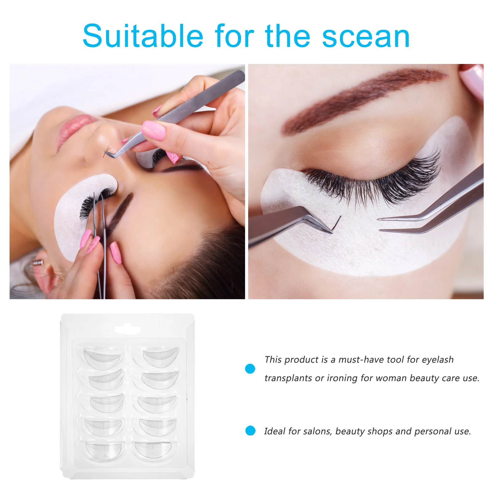20Pcs Eyelash Shield Pads Flexible Silicone Design Sturdy for Multiple Uses Fast Application Natural Lifted Lashes No Damage
20Pcs Eyelash Shield Pads Flexible Silicone Design Sturdy for Multiple Uses Fast Application Natural Lifted Lashes No Damage