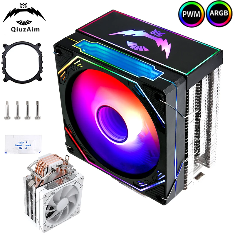 QiuzAim PC 4 Радиатор тепловой трубки с воздушным охлаждением Кулер процессора ARGB 120 мм Вентилятор 4 контакта ШИМ Вентилятор установка LGA2011 2066 x79 x99 am4 am5 amd
QiuzAim PC 4 Радиатор тепловой трубки с воздушным охлаждением Кулер процессора ARGB 120 мм Вентилятор 4 контакта ШИМ Вентилятор установка LGA2011 2066 x79 x99 am4 am5 amd