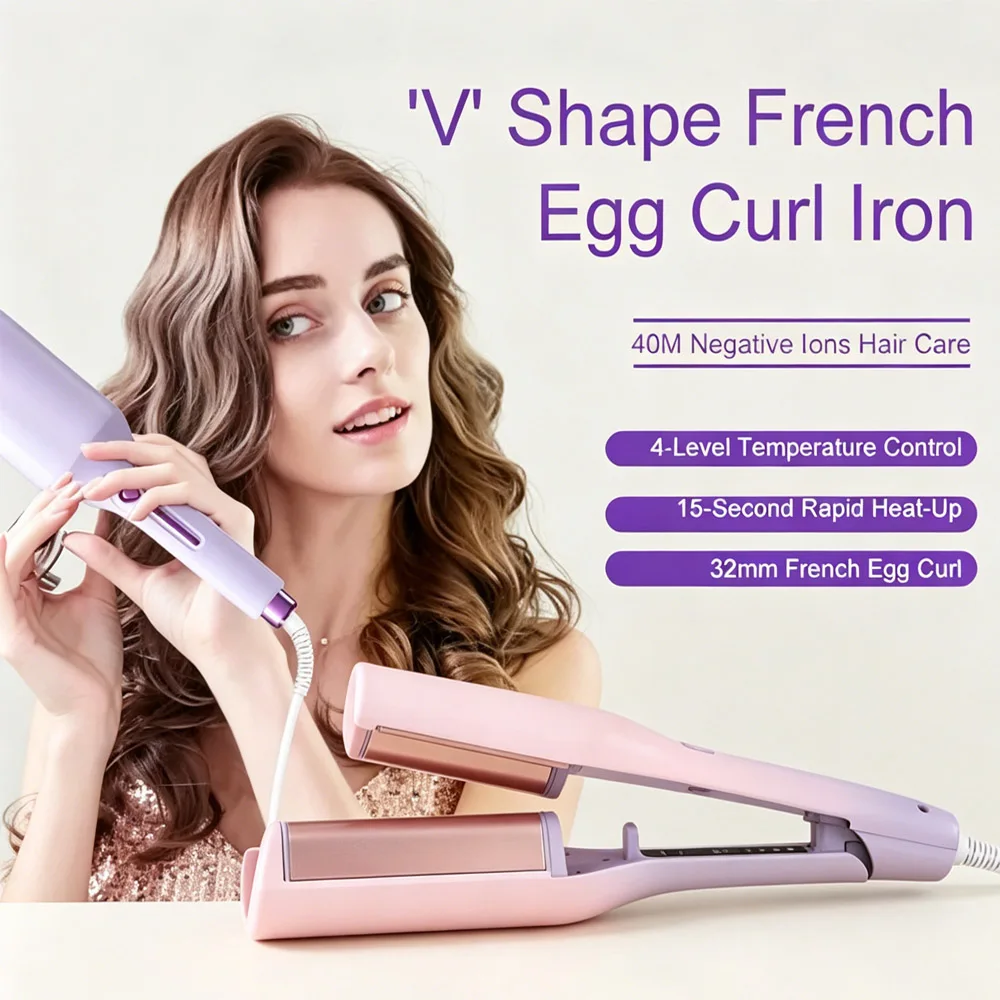Hair Curler Wave Hair Curling Iron 32Mm Deep Hair Crimper Wave Curler Tool 4 Adjustable Temperature Hair Straightener Make Up
Hair Curler Wave Hair Curling Iron 32Mm Deep Hair Crimper Wave Curler Tool 4 Adjustable Temperature Hair Straightener Make Up