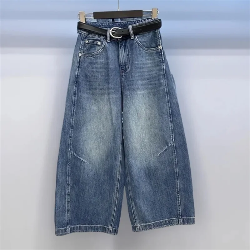 Korean Ladies High Waist Cowboy Trousers Spring Women Fashion Curved Knife Denim Pantalons Summer Female Casual Wide Leg Jeans
Korean Ladies High Waist Cowboy Trousers Spring Women Fashion Curved Knife Denim Pantalons Summer Female Casual Wide Leg Jeans