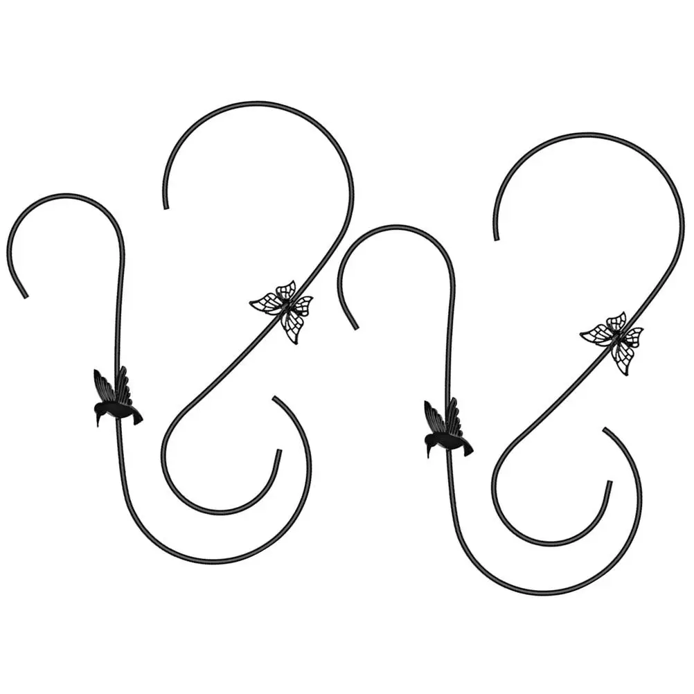 4pcs Cast Iron Hooks for Bird Feeders Outdoor Black Decorative Plants Large Branches Garden Hanging Pot Hooks
4pcs Cast Iron Hooks for Bird Feeders Outdoor Black Decorative Plants Large Branches Garden Hanging Pot Hooks
