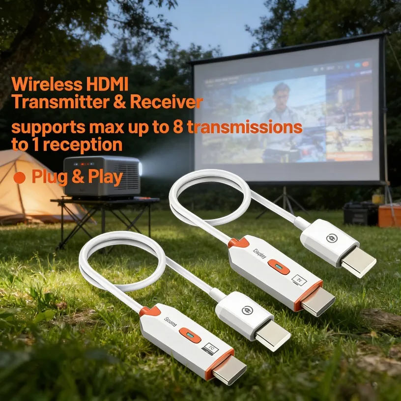 Беспроводной HDMI-совместимый передатчик-приемник 1080P@60Гц, не требует драйверов, заводская предварительная настройка, Plug and Play для проектора и монитора
Беспроводной HDMI-совместимый передатчик-приемник 1080P@60Гц, не требует драйверов, заводская предварительная настройка, Plug and Play для проектора и монитора