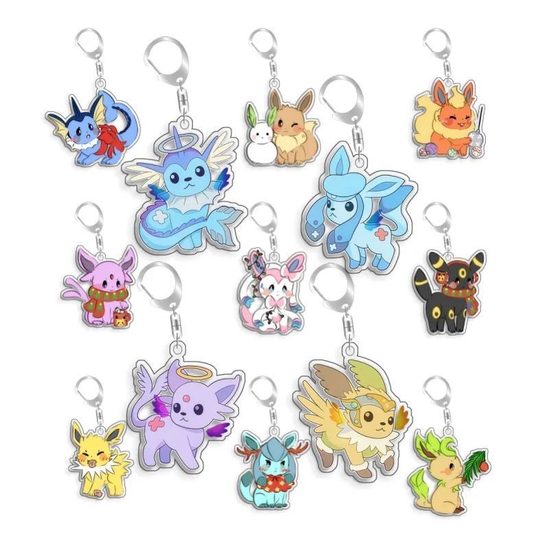 For Pokemon Elf Qikchu Vaporeon Vaporeon Eevee Glaceon original Acrylic selfmade cute Cartoon Anime Keychain Pendant Toy gift
For Pokemon Elf Qikchu Vaporeon Vaporeon Eevee Glaceon original Acrylic selfmade cute Cartoon Anime Keychain Pendant Toy gift