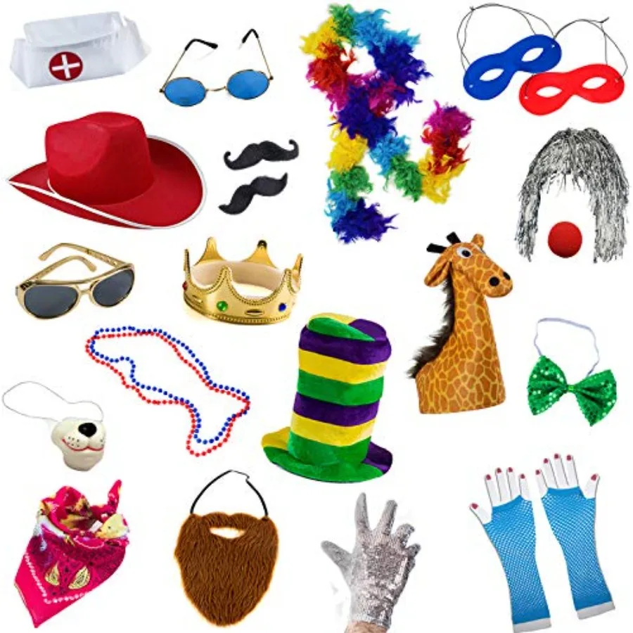 Photo Booth Props - for Parties - Assorted Kit 18 Pc Adult Props
Photo Booth Props - for Parties - Assorted Kit 18 Pc Adult Props