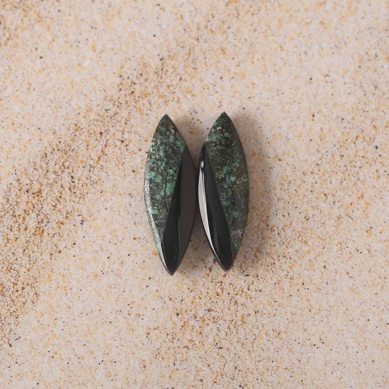 B & F натуральный африканский бирюзовый обсидиан маркиза серьги бусины полированные камни принадлежности для изготовления ювелирных изделий 30x10x4 мм 3,3 г
B & F натуральный африканский бирюзовый обсидиан маркиза серьги бусины полированные камни принадлежности для изготовления ювелирных изделий 30x10x4 мм 3,3 г