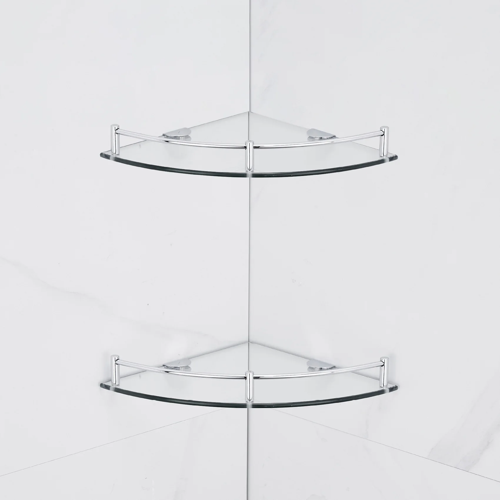 ABAH-Bathroom Shelves, 2-Tier Bathroom Glass Corner Shelf Wall Mounted ,Tempered Glass Shelf For Storing Shower Gel/Soap
ABAH-Bathroom Shelves, 2-Tier Bathroom Glass Corner Shelf Wall Mounted ,Tempered Glass Shelf For Storing Shower Gel/Soap