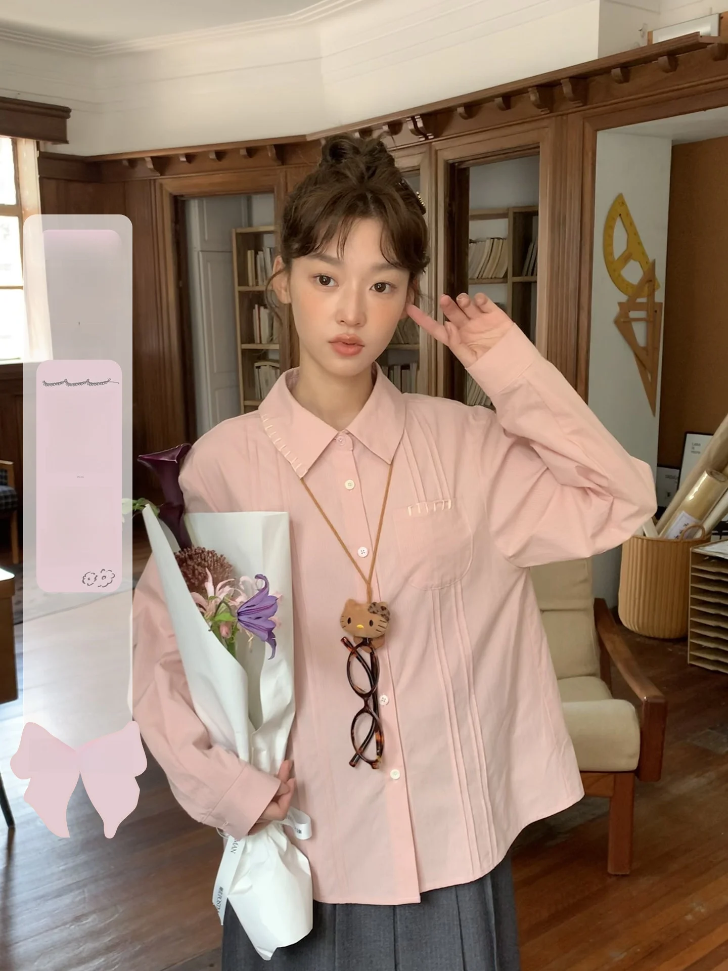 Loose Fit Long Sve Pink irt for Girls College Sle Tie Dye Jiang Jam Casual Breathable Cotton Polyester Blend irt
Loose Fit Long Sve Pink irt for Girls College Sle Tie Dye Jiang Jam Casual Breathable Cotton Polyester Blend irt