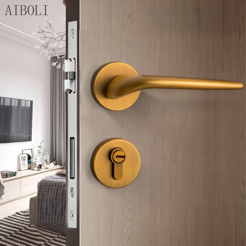 Bedroom Split Lock Indoor Door Lock Zinc Alloy Silent Matte Universal Handle Solid Wood Door Room Door Lock
Bedroom Split Lock Indoor Door Lock Zinc Alloy Silent Matte Universal Handle Solid Wood Door Room Door Lock