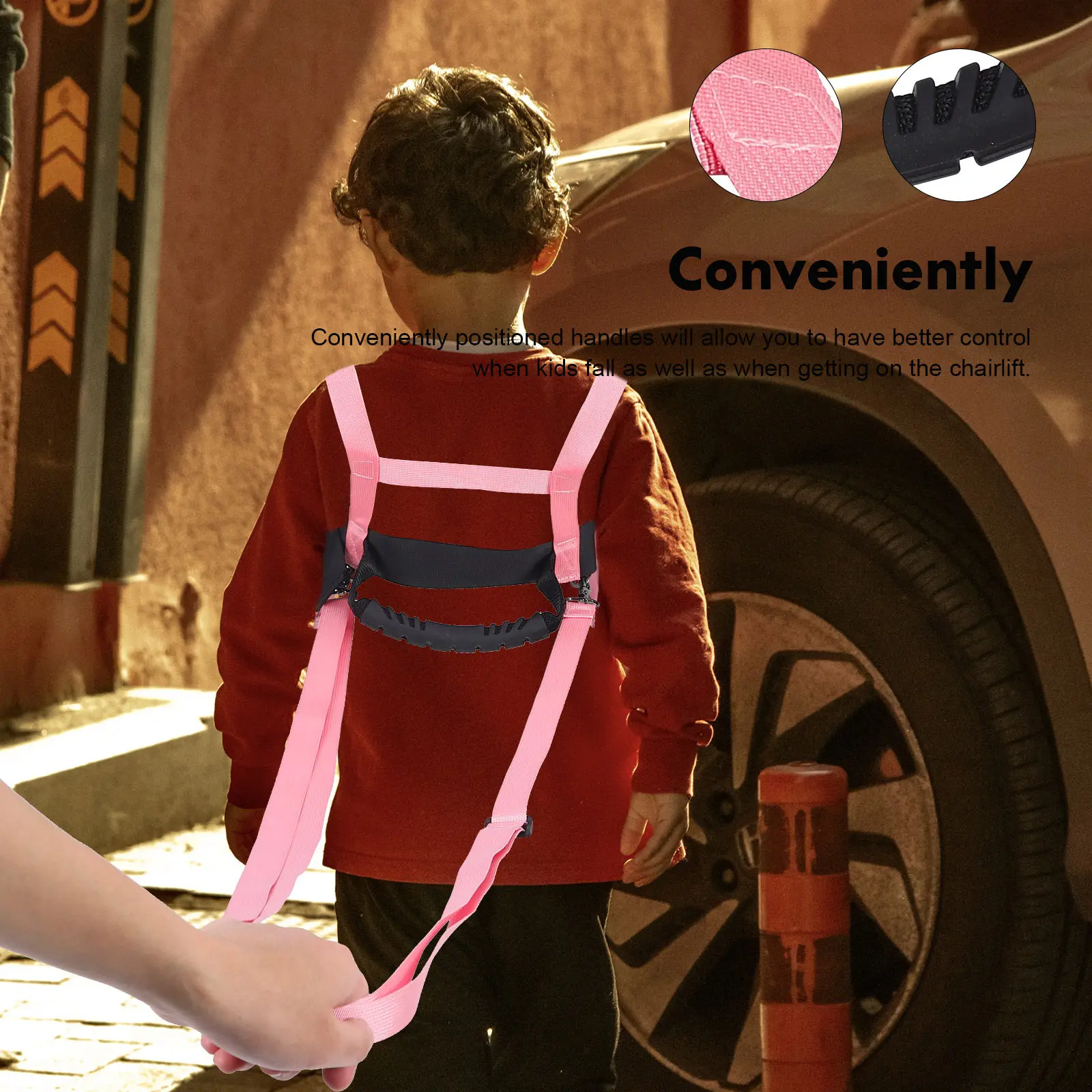 Kids Skiing Harness Anti-Falling Ski Strap for Children Ski Training Adjustable Shoulder Strap Skiing Safety
Kids Skiing Harness Anti-Falling Ski Strap for Children Ski Training Adjustable Shoulder Strap Skiing Safety