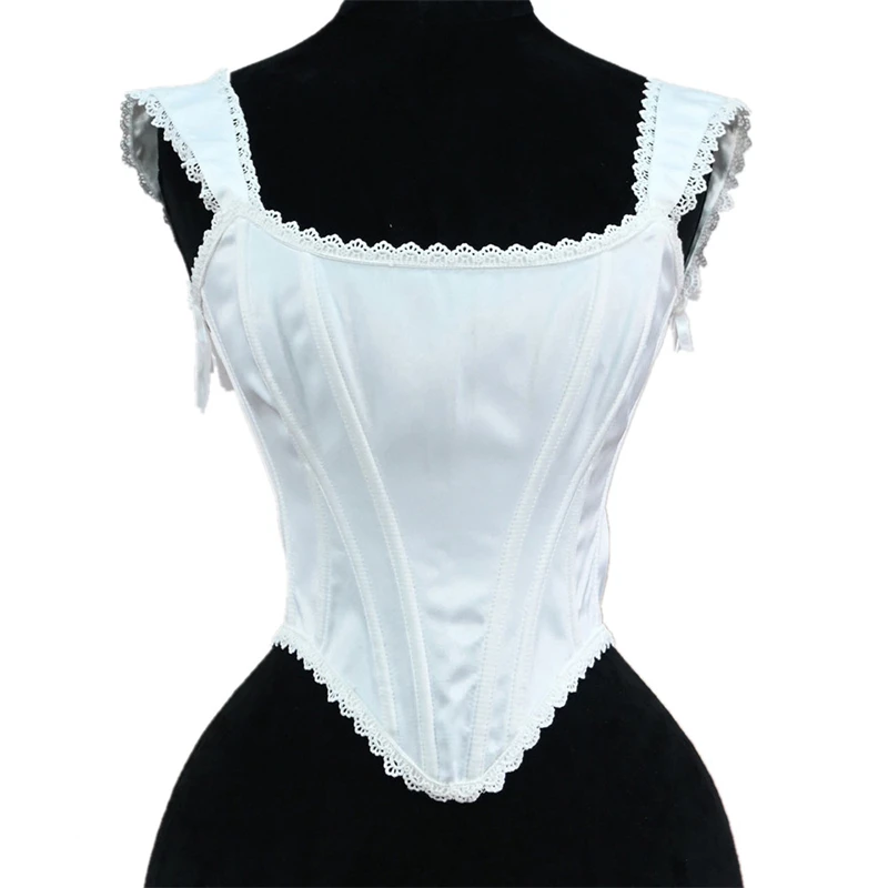 Women Elegant Boned Corset Tops Camis Overbust Bustier Renaissance Lace Up Slim Waist Body Shapewear Crop Camisole Top
Women Elegant Boned Corset Tops Camis Overbust Bustier Renaissance Lace Up Slim Waist Body Shapewear Crop Camisole Top