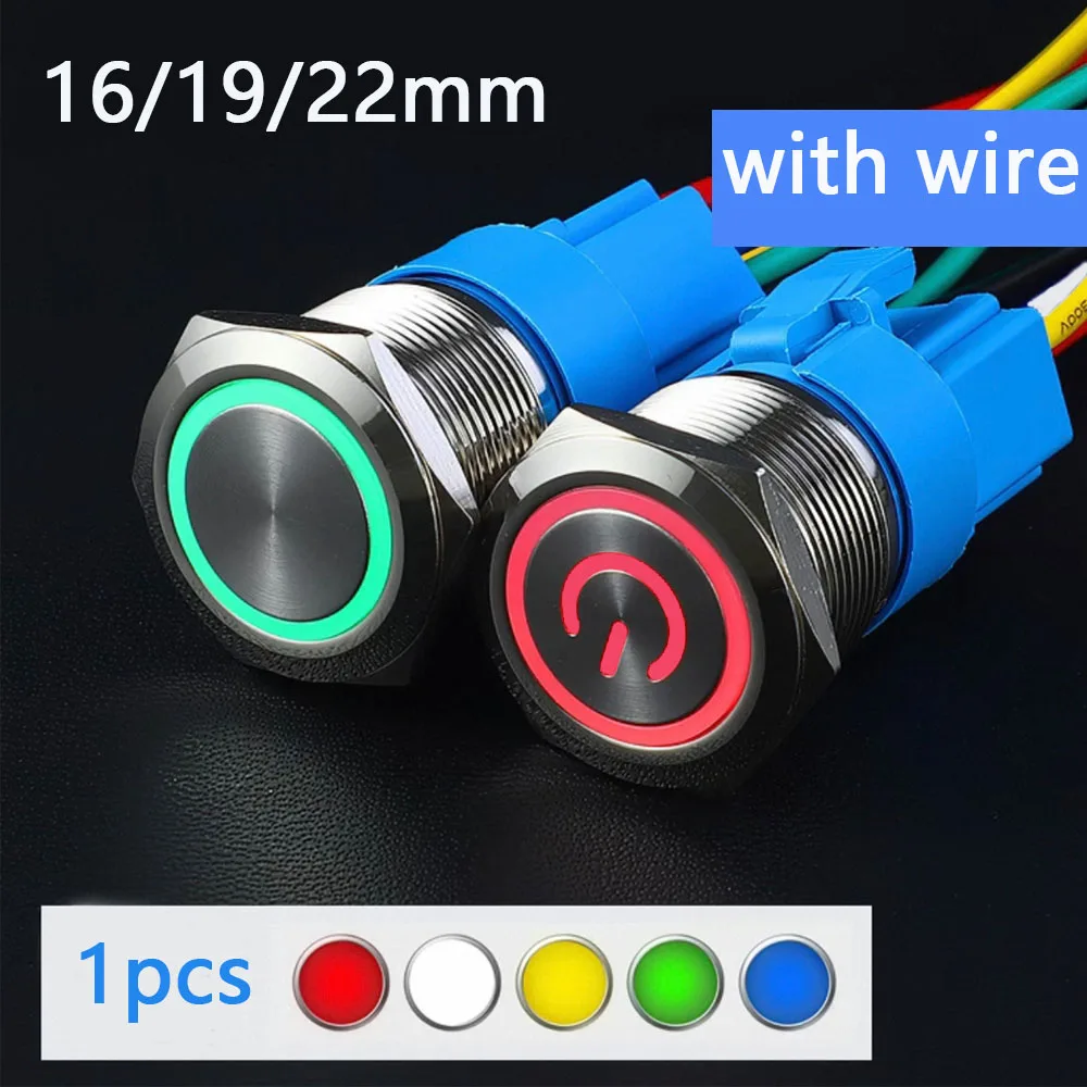 16mm 19mm 22mm Waterproof Switch 12v Metal Push Button On Off Momentary Latching LED 1NO1NC 3v 5v 6v 24v 220v Red Blue Green
16mm 19mm 22mm Waterproof Switch 12v Metal Push Button On Off Momentary Latching LED 1NO1NC 3v 5v 6v 24v 220v Red Blue Green