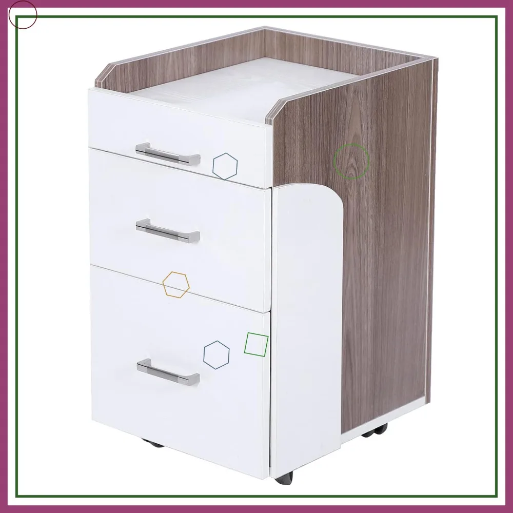 Pedicure Rolling Cart with Drawers, Nail Salon Spa Storage Trolley, White Ash Wood Finish
Pedicure Rolling Cart with Drawers, Nail Salon Spa Storage Trolley, White Ash Wood Finish