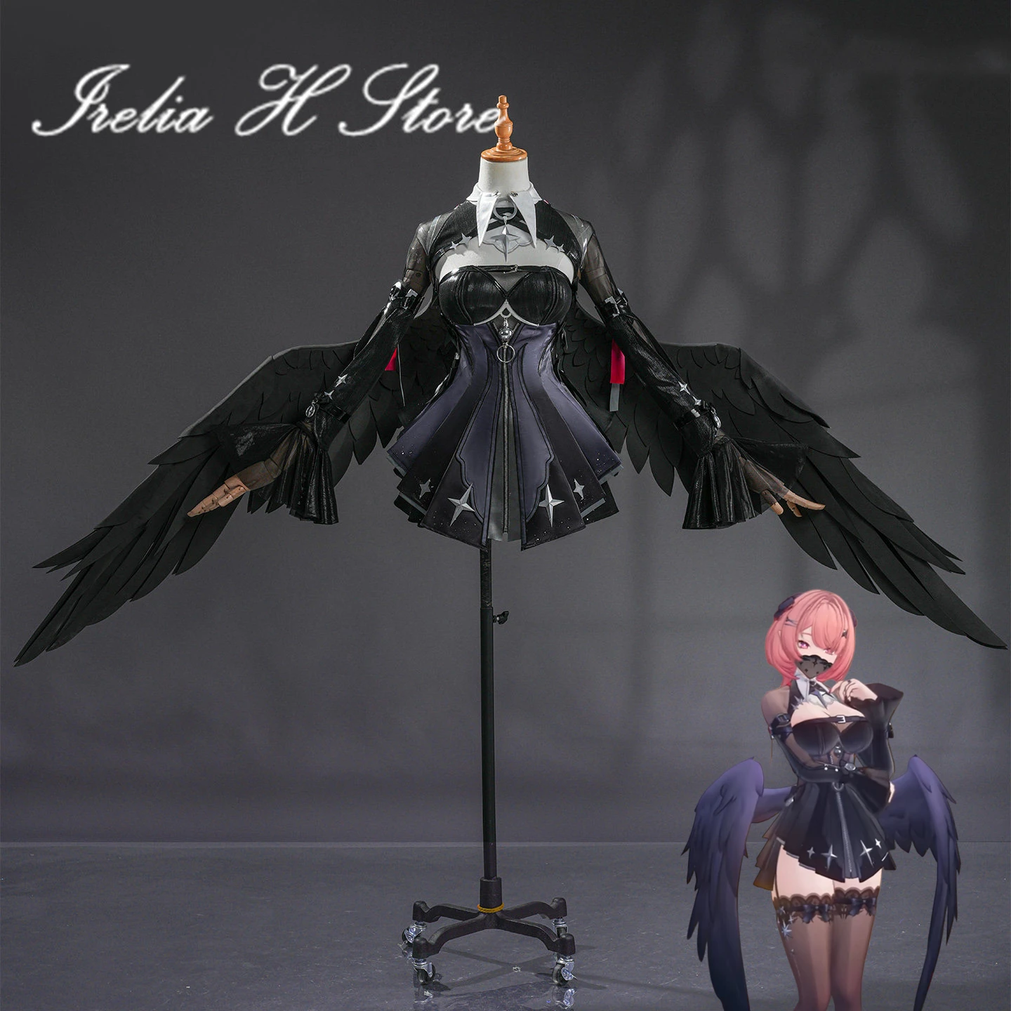 Irelia H Ramiel Cosplay Costume Zenless Zone Zero Cosplays Game Anime Halloween Costumes women dress black
Irelia H Ramiel Cosplay Costume Zenless Zone Zero Cosplays Game Anime Halloween Costumes women dress black