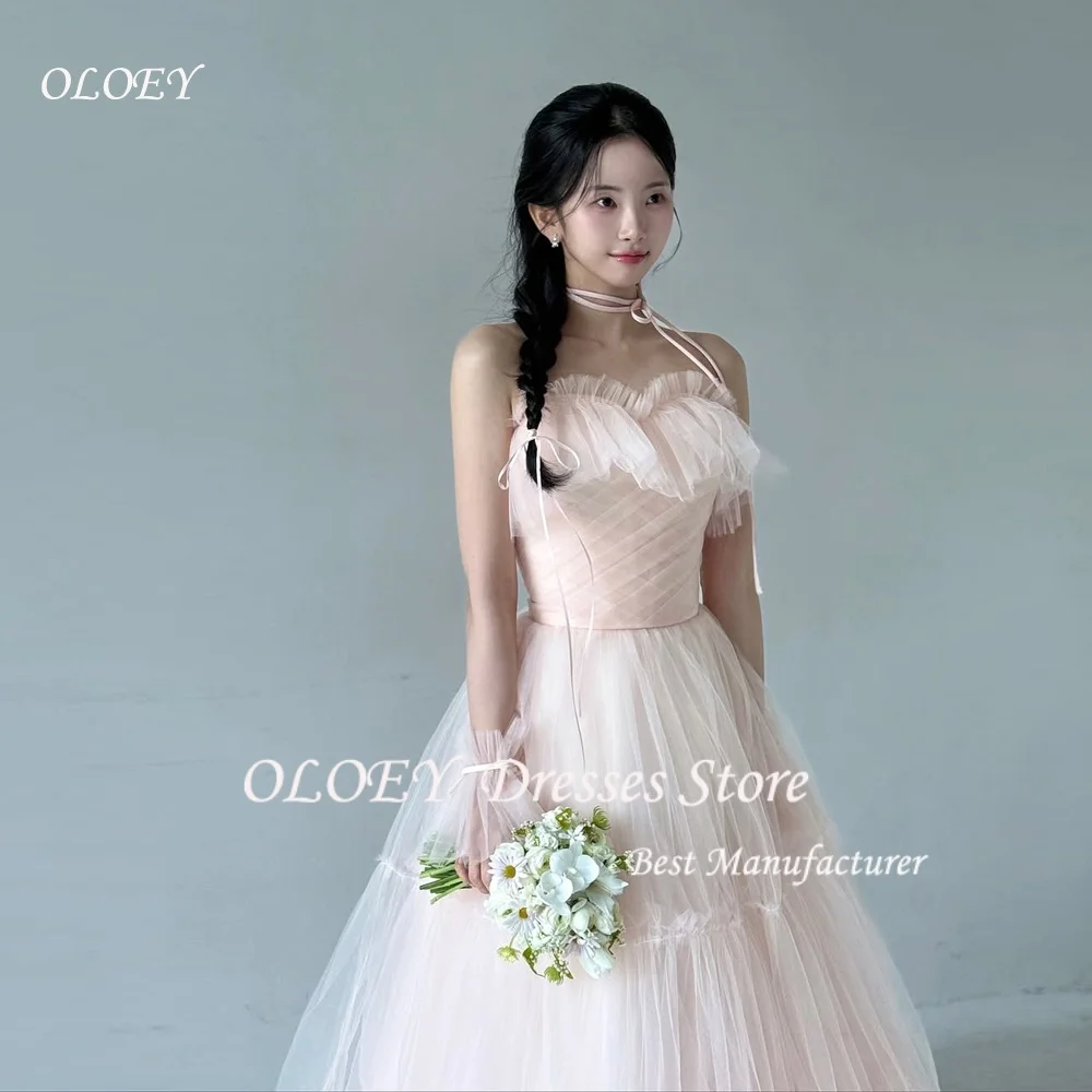 OLOEY Fairy Blush Pink Tulle Wedding Party Dresses Korea Photo shoot Strapless Bridal Gowns Evening Customized
OLOEY Fairy Blush Pink Tulle Wedding Party Dresses Korea Photo shoot Strapless Bridal Gowns Evening Customized