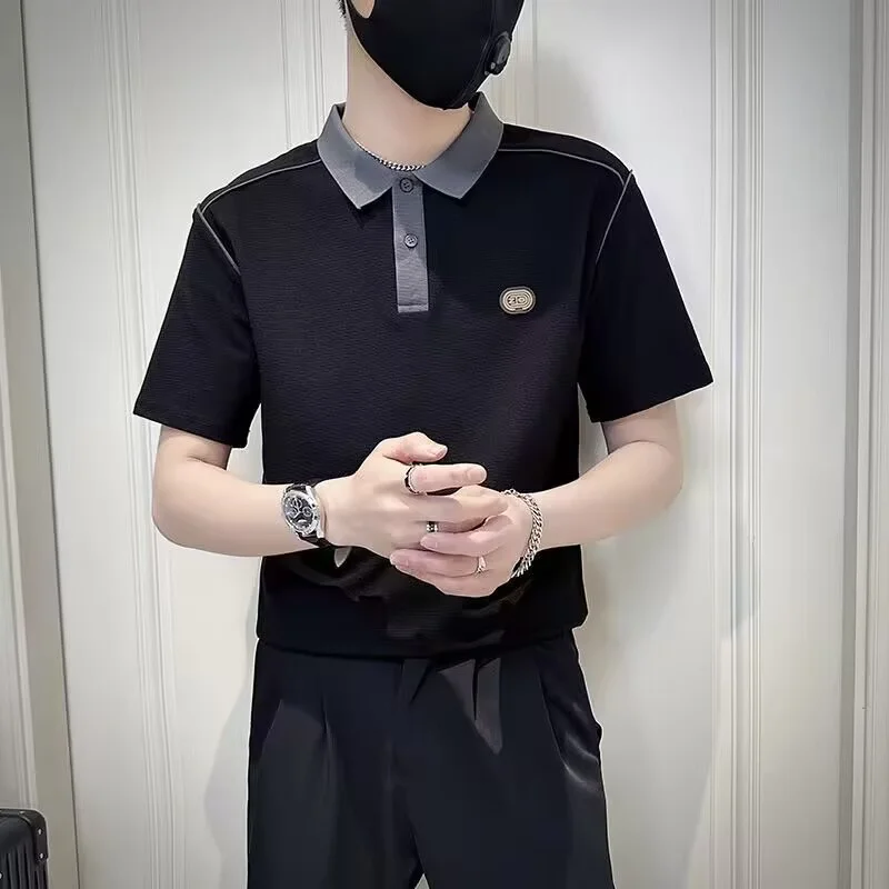 Летняя приталенная рубашка-поло с короткими рукавами, мужская корейская версия, модная футболка с половиной рукавов, новинка 2025 года, тонкий и универсальный модный бюстгальтер
Летняя приталенная рубашка-поло с короткими рукавами, мужская корейская версия, модная футболка с половиной рукавов, новинка 2025 года, тонкий и универсальный модный бюстгальтер