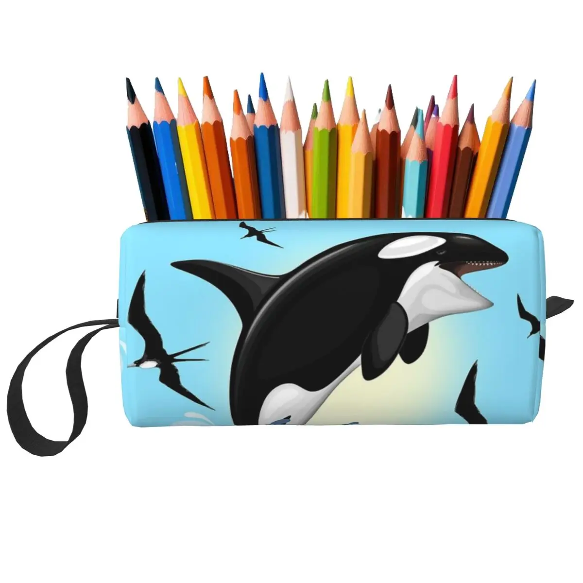 Orca Killer Whale Jumping Out The Ocean Pencil Case Studen Gifts Pen Box Pencil Bag Travel Women Cosmetic Bag Organizer Pouch
Orca Killer Whale Jumping Out The Ocean Pencil Case Studen Gifts Pen Box Pencil Bag Travel Women Cosmetic Bag Organizer Pouch