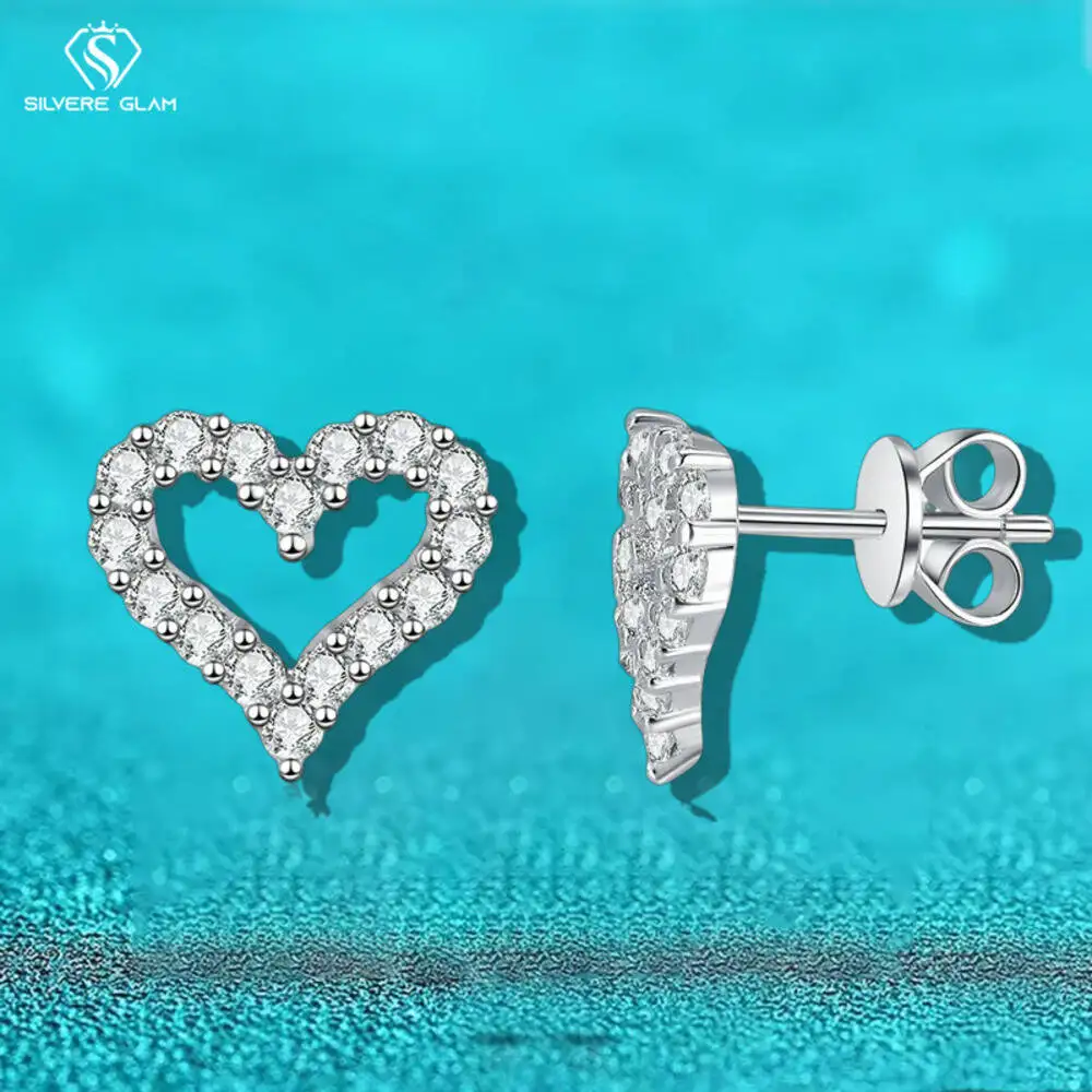 TY Moissanite 925 Sterling Silver Earrings For Women Men Heart Stud Earrings Fine Jewelry Gift D VVS1 Lab Gemstone
TY Moissanite 925 Sterling Silver Earrings For Women Men Heart Stud Earrings Fine Jewelry Gift D VVS1 Lab Gemstone