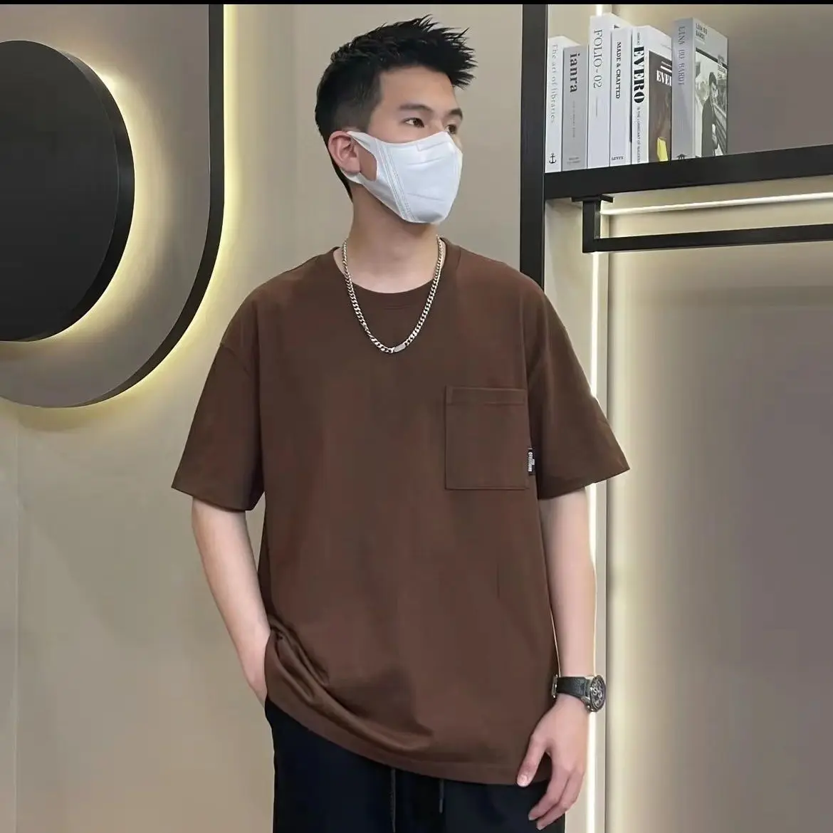 Summer pocket t shirt Korean style men cotton retro personality y2k street youth simple loose trend solid color t shirt
Summer pocket t shirt Korean style men cotton retro personality y2k street youth simple loose trend solid color t shirt