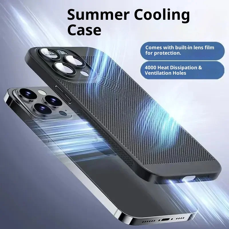 For iPhone 16/15/14/13/12/11promax Slim Cover Cooling Breathable Case For iPhone 16 15 14 13 Pro Max Honeycomb Protective Case
For iPhone 16/15/14/13/12/11promax Slim Cover Cooling Breathable Case For iPhone 16 15 14 13 Pro Max Honeycomb Protective Case