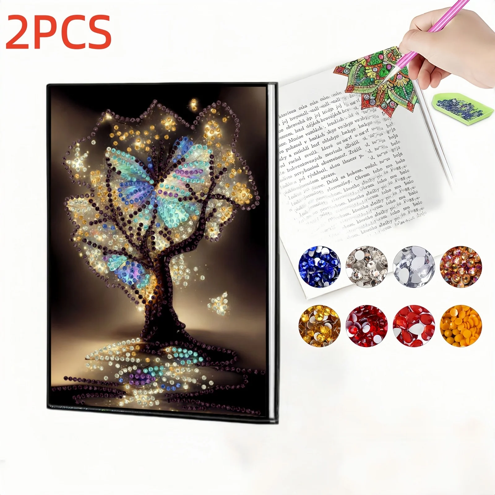 2pc, 1 Piece of Diamond Painting notebook + 1 piece of Bookmarks, plant Patterns, PU leather writing Drawings and book Markers
2pc, 1 Piece of Diamond Painting notebook + 1 piece of Bookmarks, plant Patterns, PU leather writing Drawings and book Markers