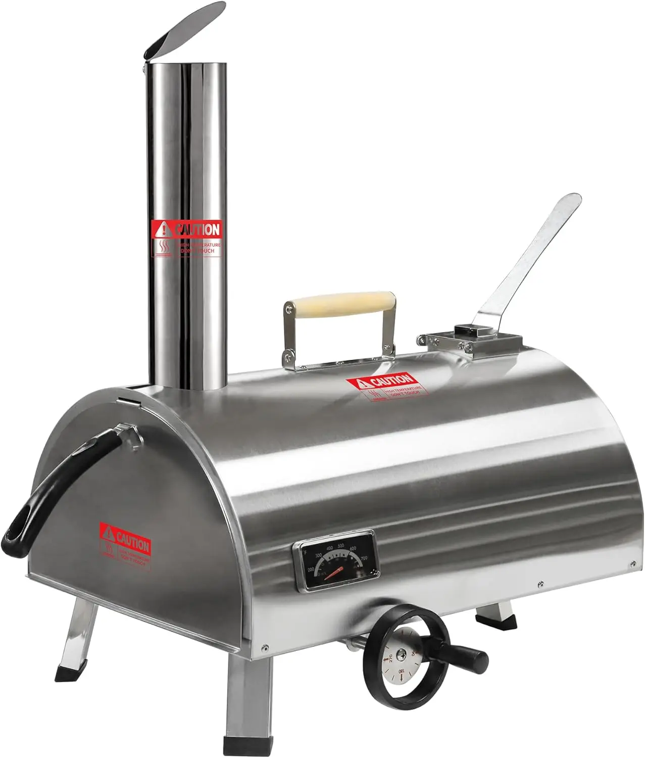 Silver Pizza Oven Outdoor 12"" Semi-Automatic Rotatable Ovens Portable Stainless Steel Wood Fired Oven Maker
Silver Pizza Oven Outdoor 12"" Semi-Automatic Rotatable Ovens Portable Stainless Steel Wood Fired Oven Maker