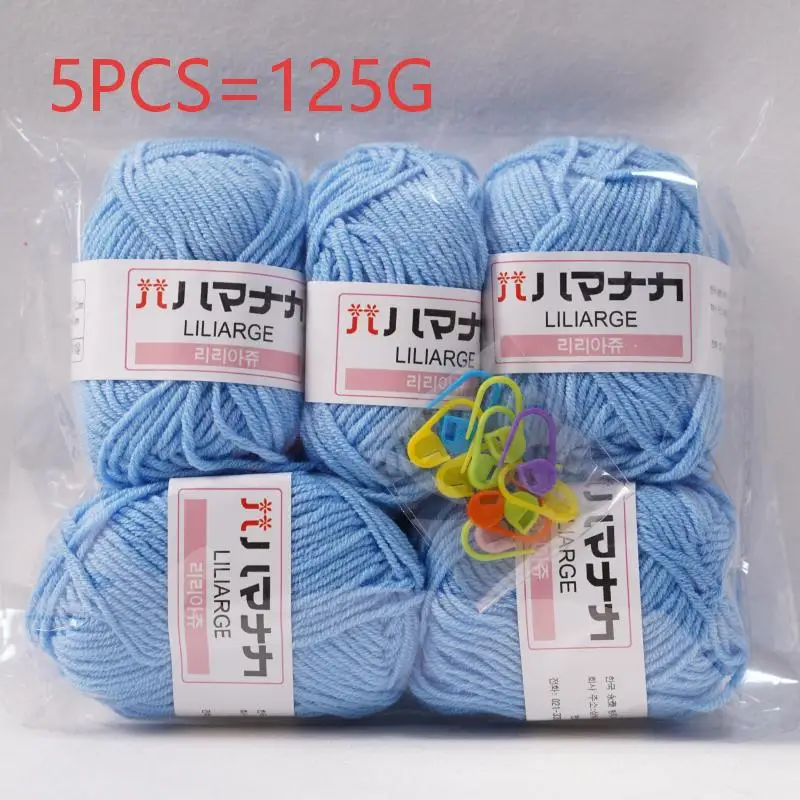 5PCS Milk Cotton Knitting Yarn Set Multi Color Handmade Knitting Cotton Yarn For DIY Crochet Scarf Sweater Hat Doll Craft
5PCS Milk Cotton Knitting Yarn Set Multi Color Handmade Knitting Cotton Yarn For DIY Crochet Scarf Sweater Hat Doll Craft